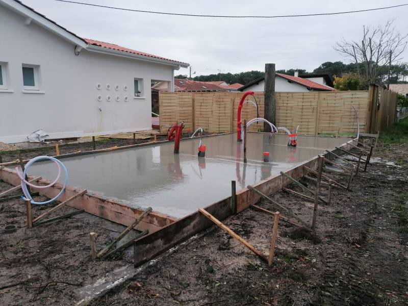 Quel budget pour la réalisation d'une dalle en béton pour un chalet à Biscarrosse