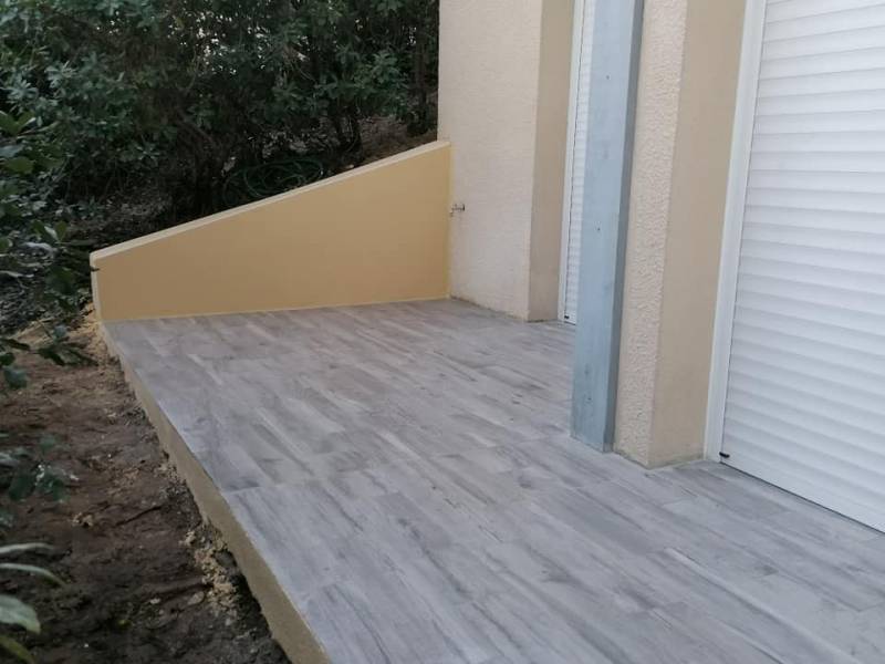 Entreprise pour réalisation de terrasse en béton pour gagner des mètres carrés