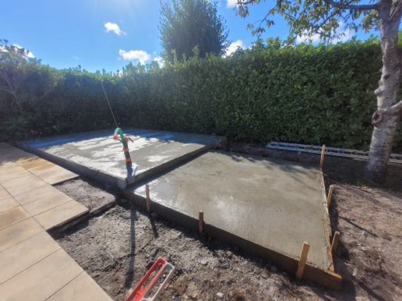 Réalisation d'une dalle pour un pool-house en bois à Pyla-sur-Mer en Gironde