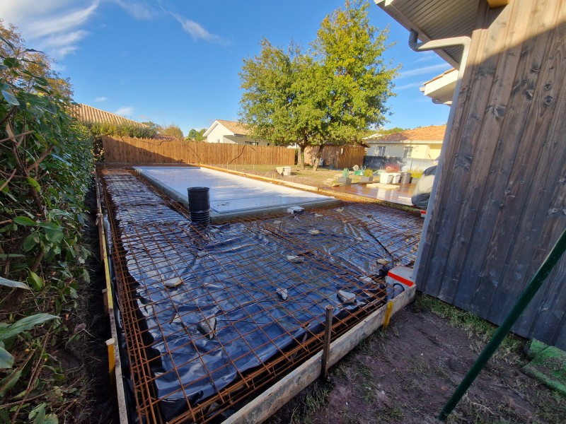Réalisation d'une terrasse en béton à La Teste-de-Buch en Gironde