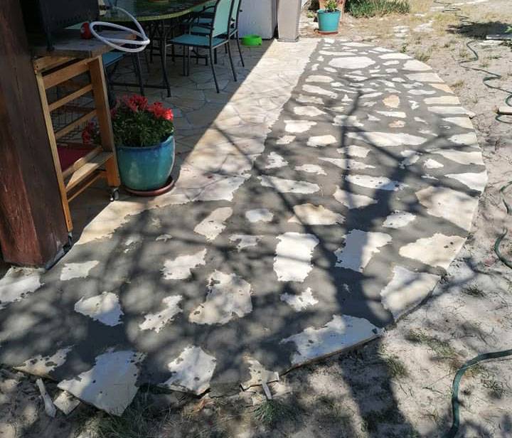 Reprise d'une terrasse à l'identique de l'existant