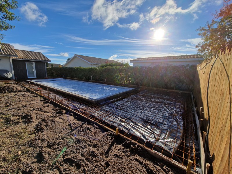 Réalisation d'une terrasse en béton à La Teste-de-Buch près du Bassin d'Arcachon