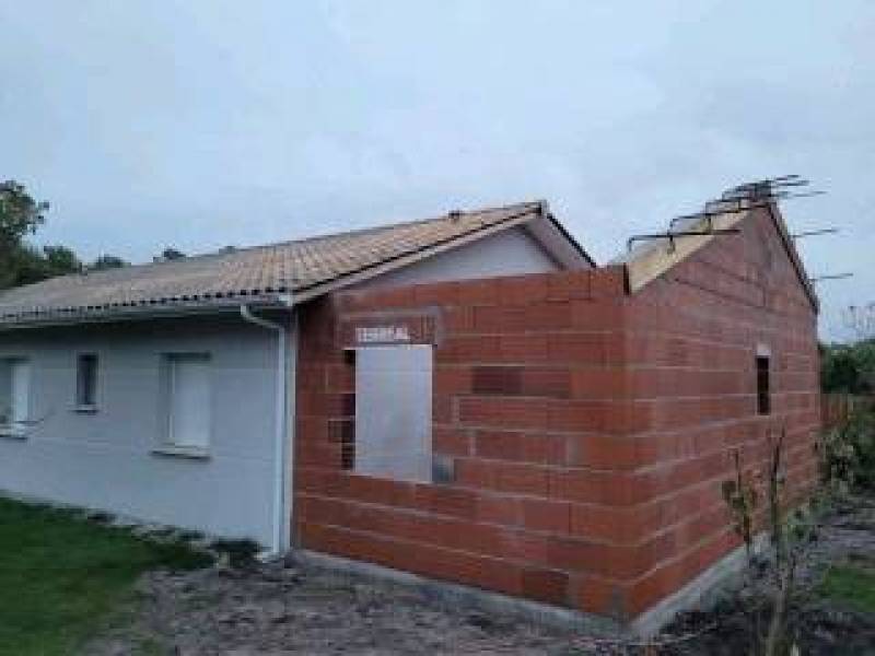 Réalisation d'une extension pour une maison individuelle près de Gujan-Mestras