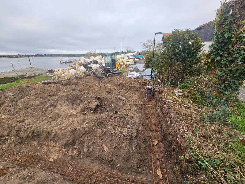 Dalle de cabane ostréicole en béton sur mesure à La Teste-de-Buch