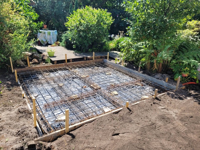 Réalisation d’une dalle en béton en renfort pour un jacuzzi