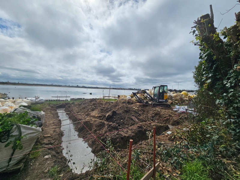 Dalle de cabane ostréicole en béton sur mesure à La Teste-de-Buch en Gironde