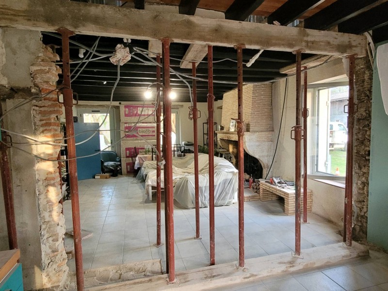 Rénovation intérieure d'une maison landaise située en Gironde